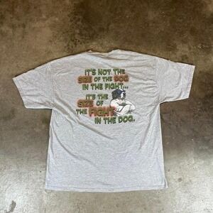Vintage Y2K Big Dogs grey tee Size men's L